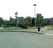 Milano zona Famagosta 26 agosto 2011: ancora mezzi pesanti sui prati