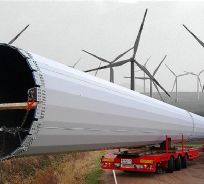 Impianto eolico in costruzione