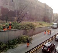 Abbattimenti lungo le Mura Aureliane a Roma - copyright IlRespiro.eu