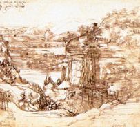 Studio di paesaggio - Leonardo da Vinci