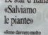 Le star d'Italia «Salviamo le piante»