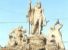 Fontana del Nettuno a Piazza del Popolo: il dio Ã¨ appoggiato a due tritoni