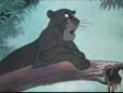 Anche Mowgli e Bagheera stanno su un albero quando arriva la marcia del Colonnello Hathi...